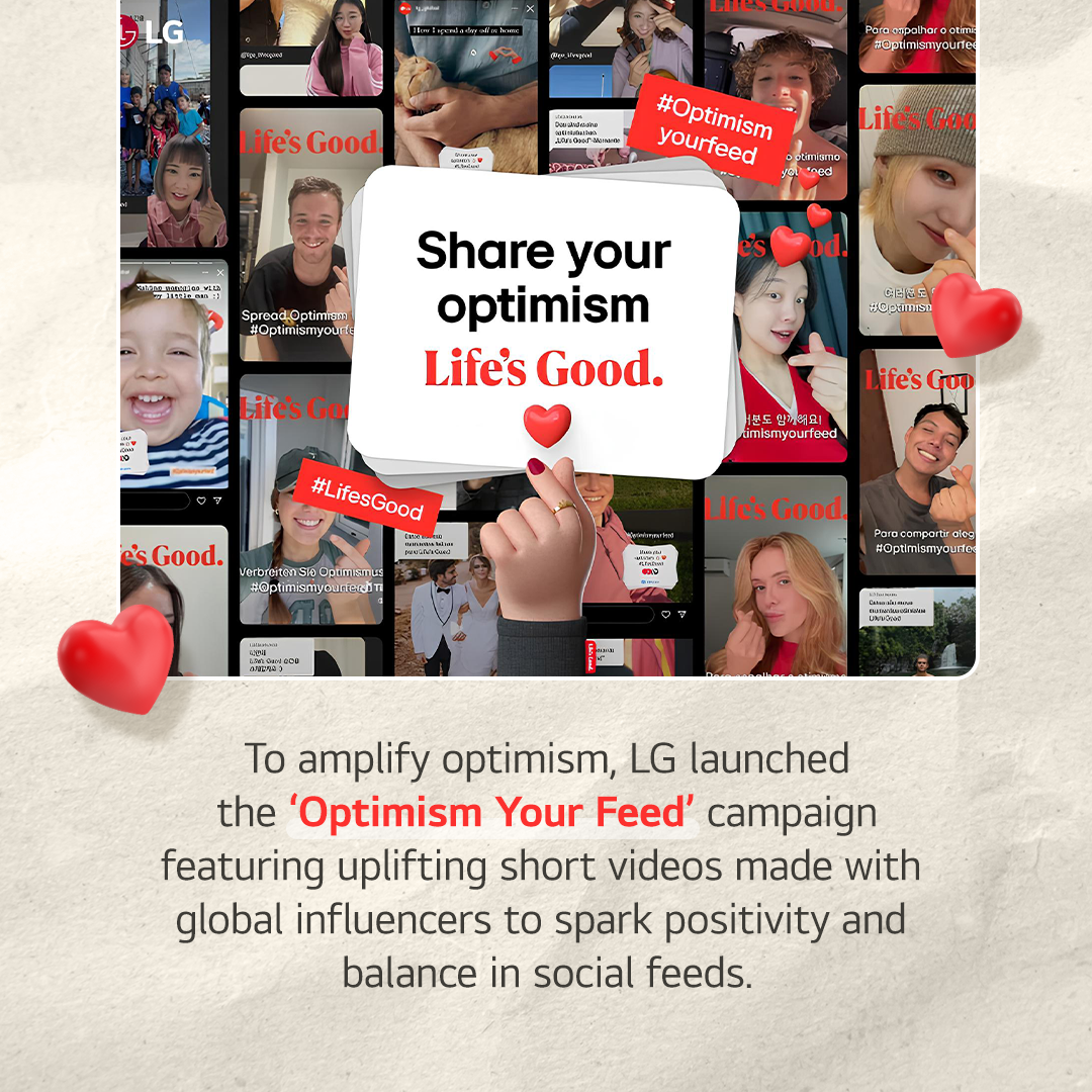 New LG Study Reveals 48% Increase in Optimism Over the Last Six Months