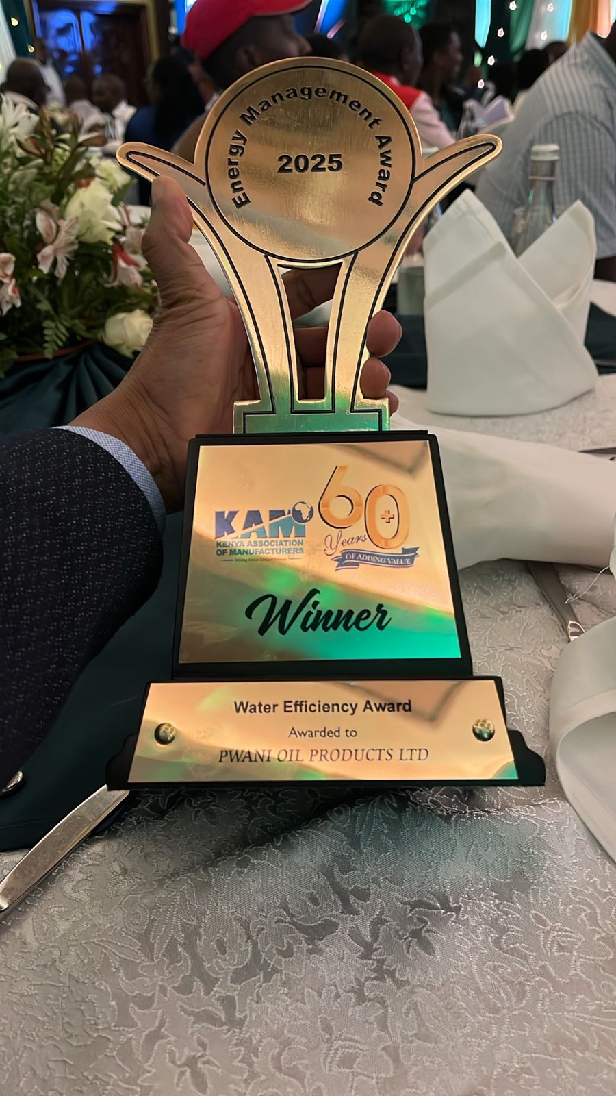 Pwani Oil Clinches Top Honors in Water Efficiency