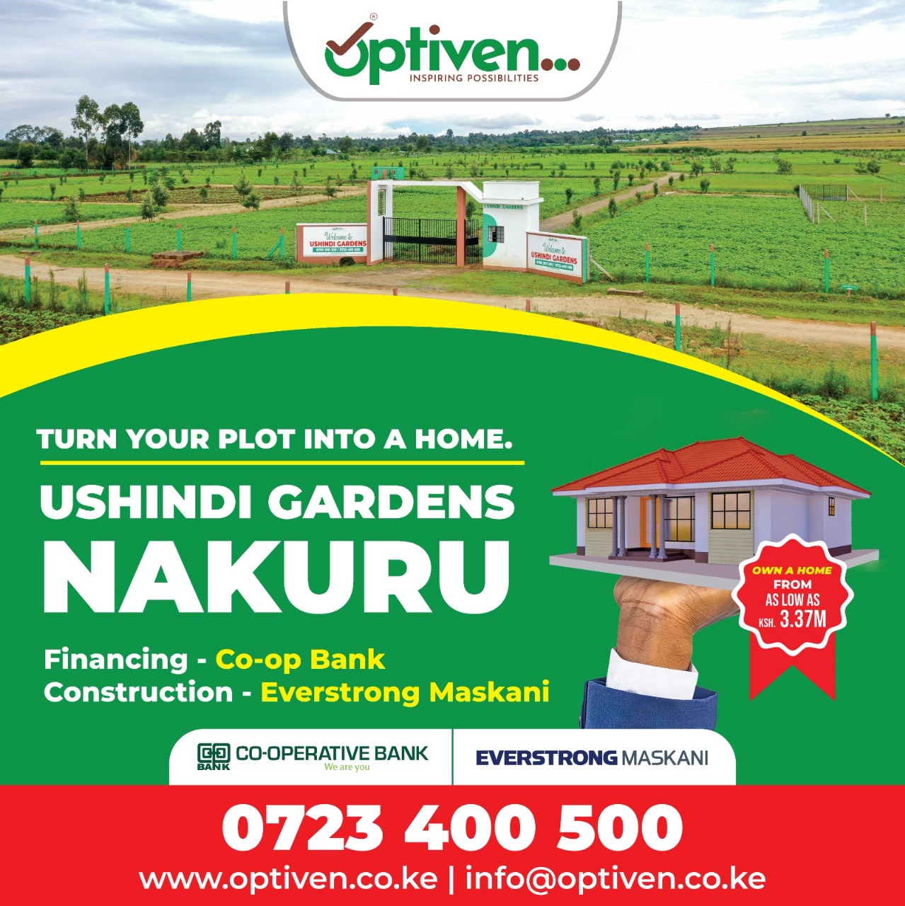 Ushindi Gardens Launch Underscores Optiven’s Commitment to Transforming Lives
